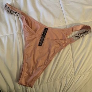 Rhinestone Shine Strap Thong Panty